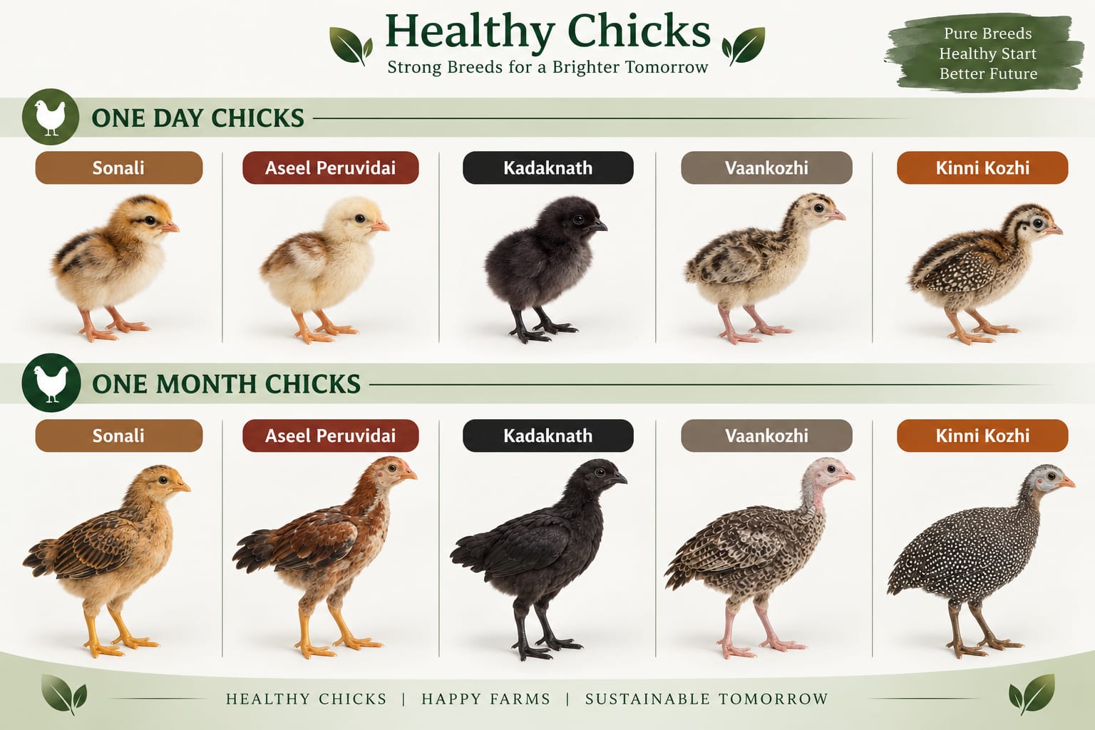 Healthy Chicks - Divya Heritage Farms Erode